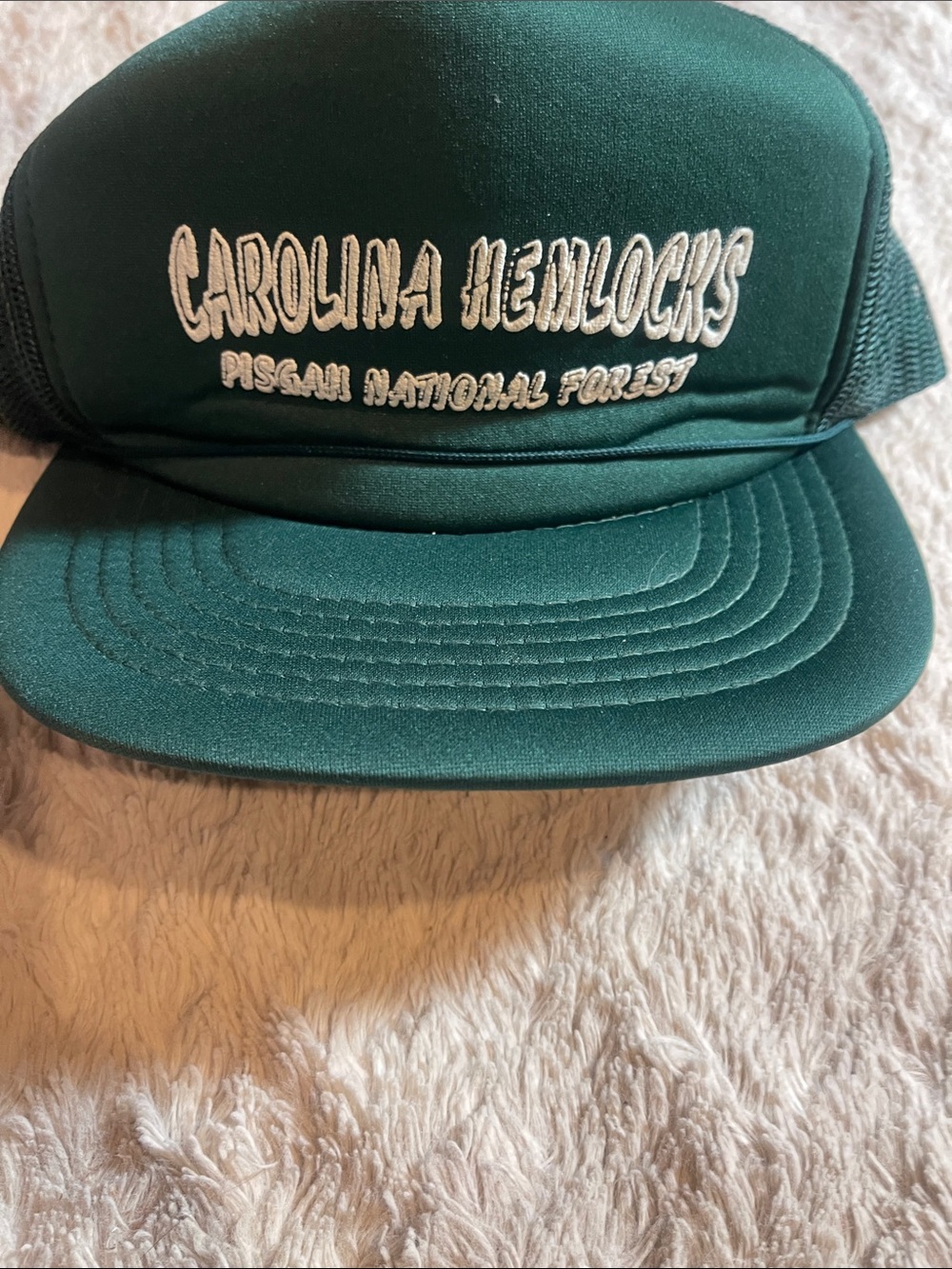 Vintage Carolina Hemlock national Forest hat